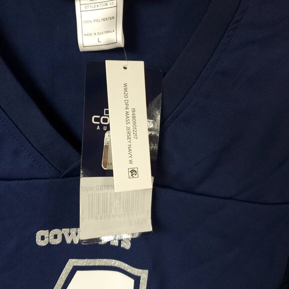 Dak Prescott 4 Players Jersey Women's Dallas Cowboys Navy Blue NWT Sz Large - Picture 8 of 12